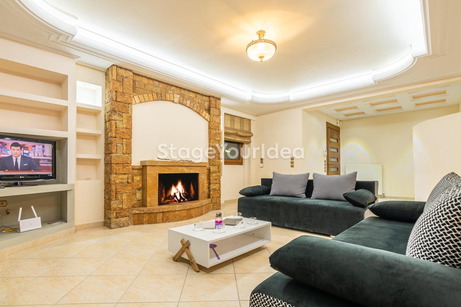Luxury Appartment, Only 7 Minutes From Thessaloniki Airport And 15 Minutes From City Center ,For 8-23 People Also For Gatherings And Parties Neon Rysion Exterior foto