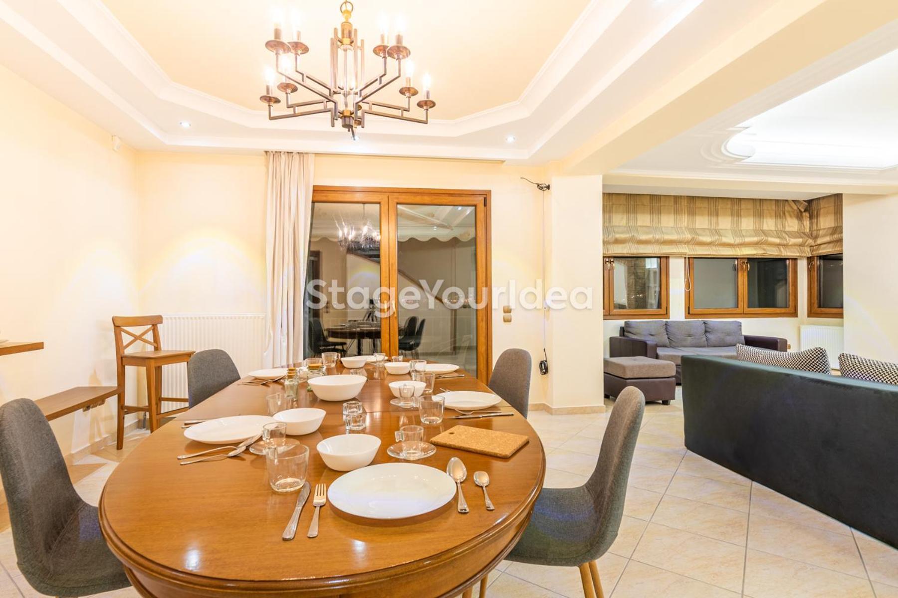 Luxury Appartment, Only 7 Minutes From Thessaloniki Airport And 15 Minutes From City Center ,For 8-23 People Also For Gatherings And Parties Neon Rysion Exterior foto